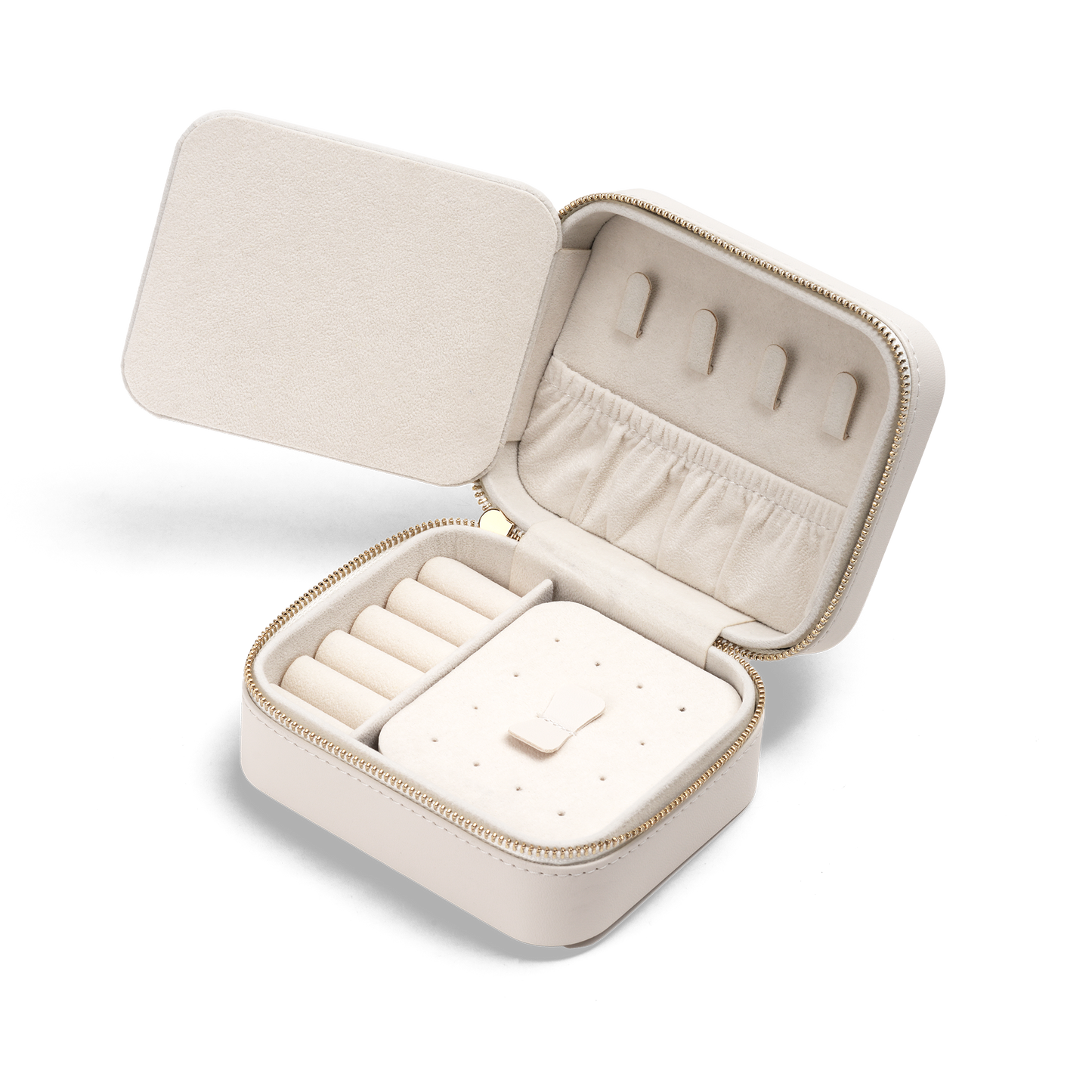 Travel Jewellery Box White