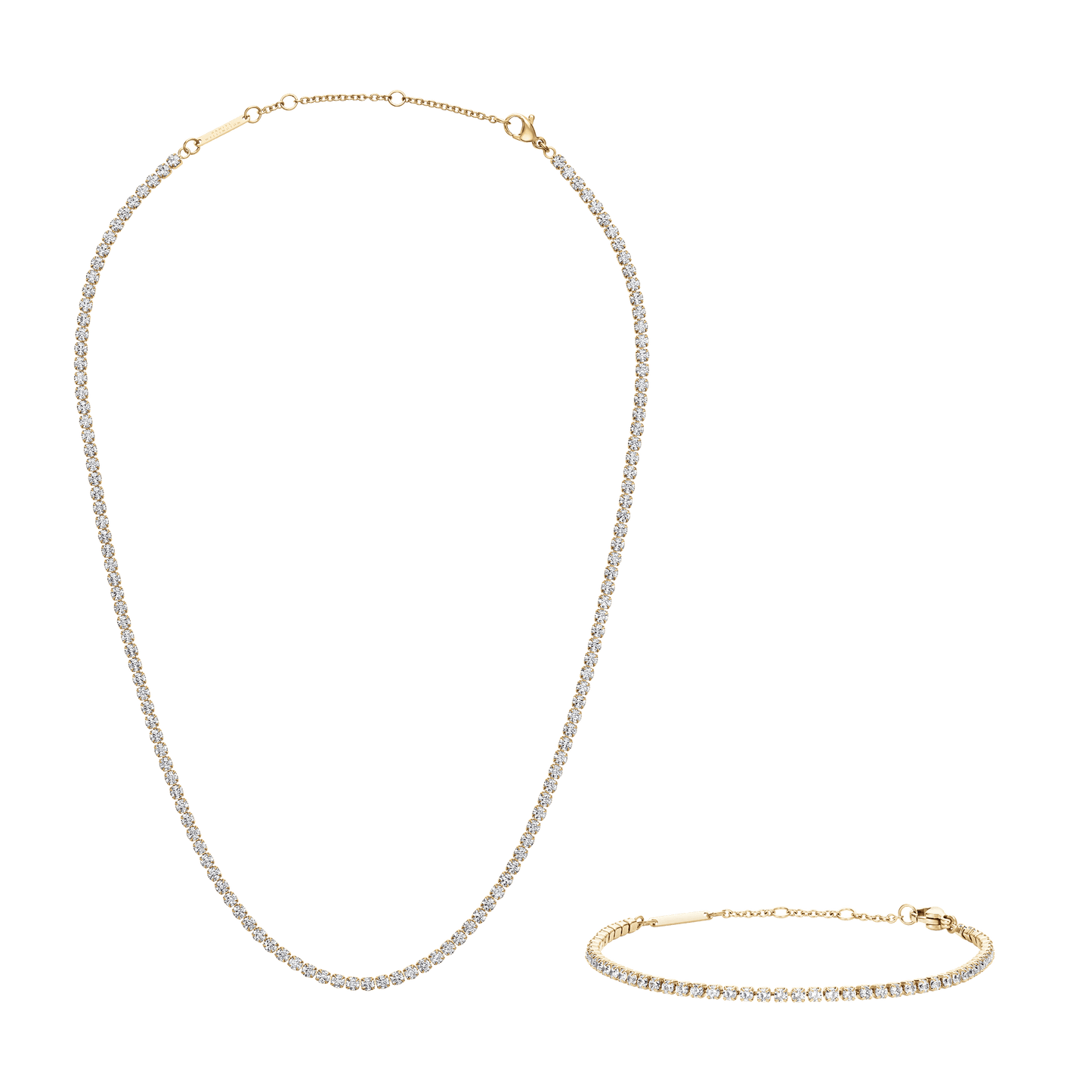 Tennis Bracelet + Tennis Necklace