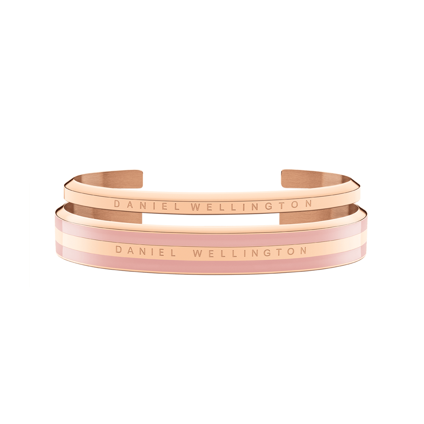 Emalie Bracelet Dusty Rose + Classic Bracelet Rose Gold