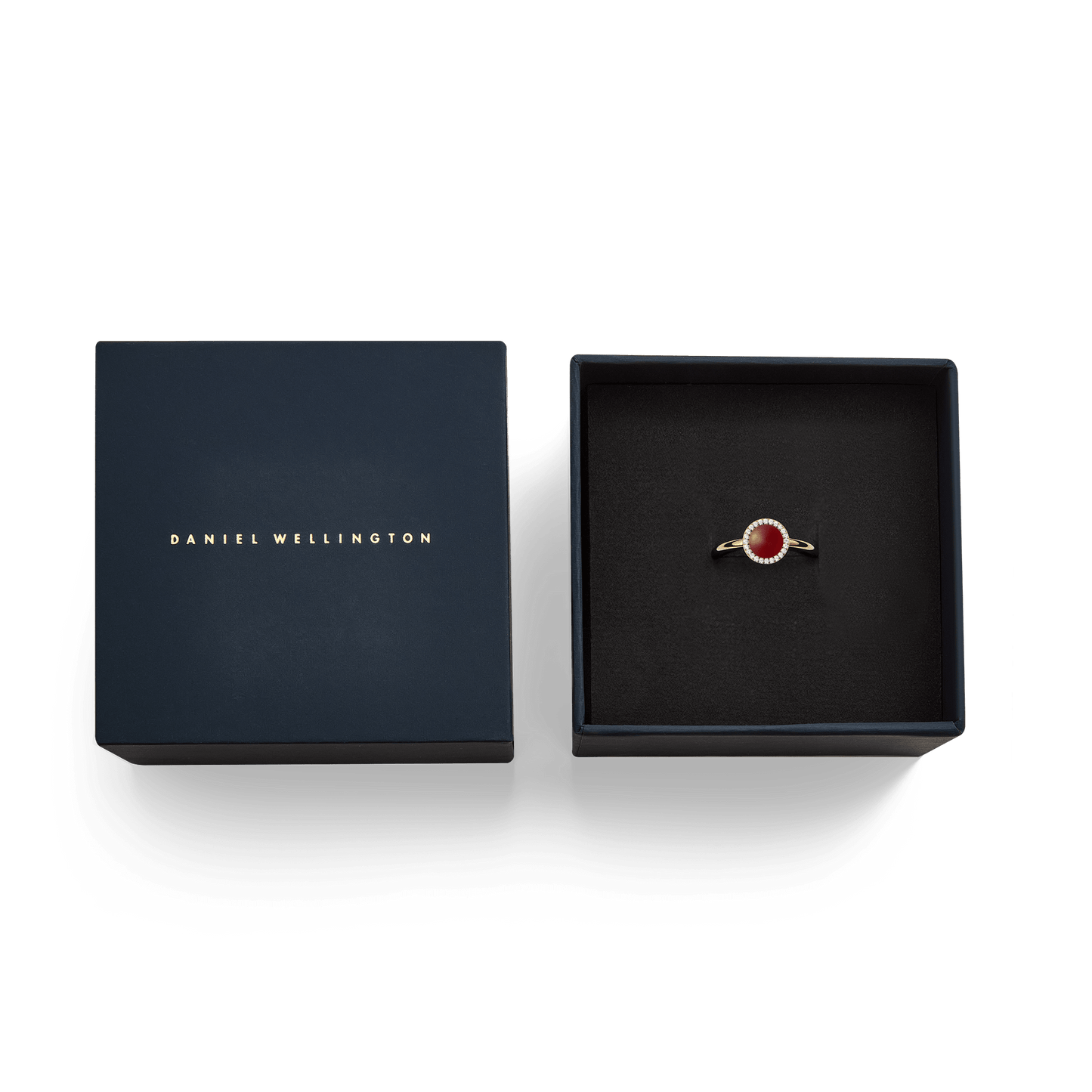Audrey Ring Red Agathe Gold