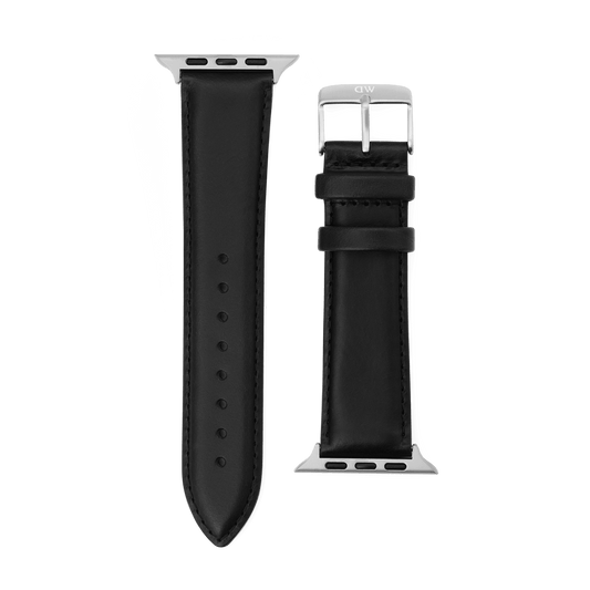 Smartwatch Leather Strap Sheffield Silver