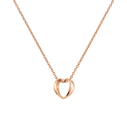 Elan Le Coeur Necklace Rose Gold