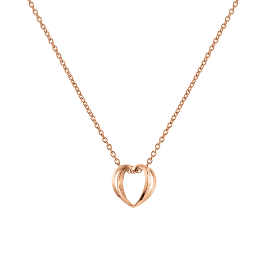 Elan Le Coeur Necklace Rose Gold