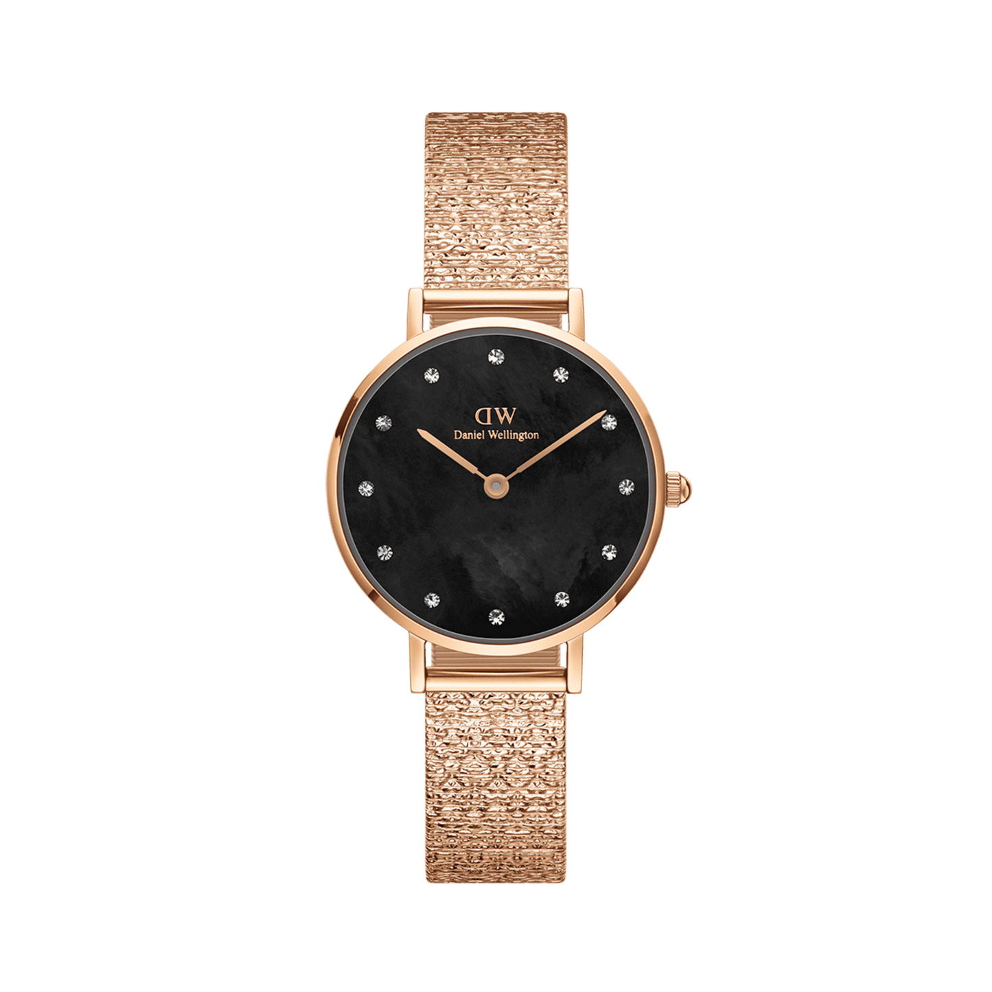 Petite Lumine Pressed Piano Black MoP Rose Gold
