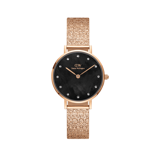 Petite Lumine Pressed Piano Black MoP Rose Gold