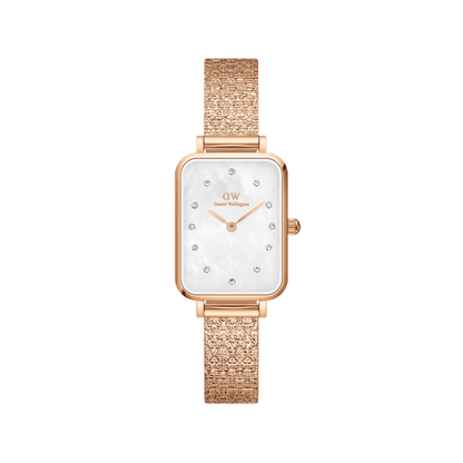 Quadro Lumine Pressed Piano White MoP Rose Gold