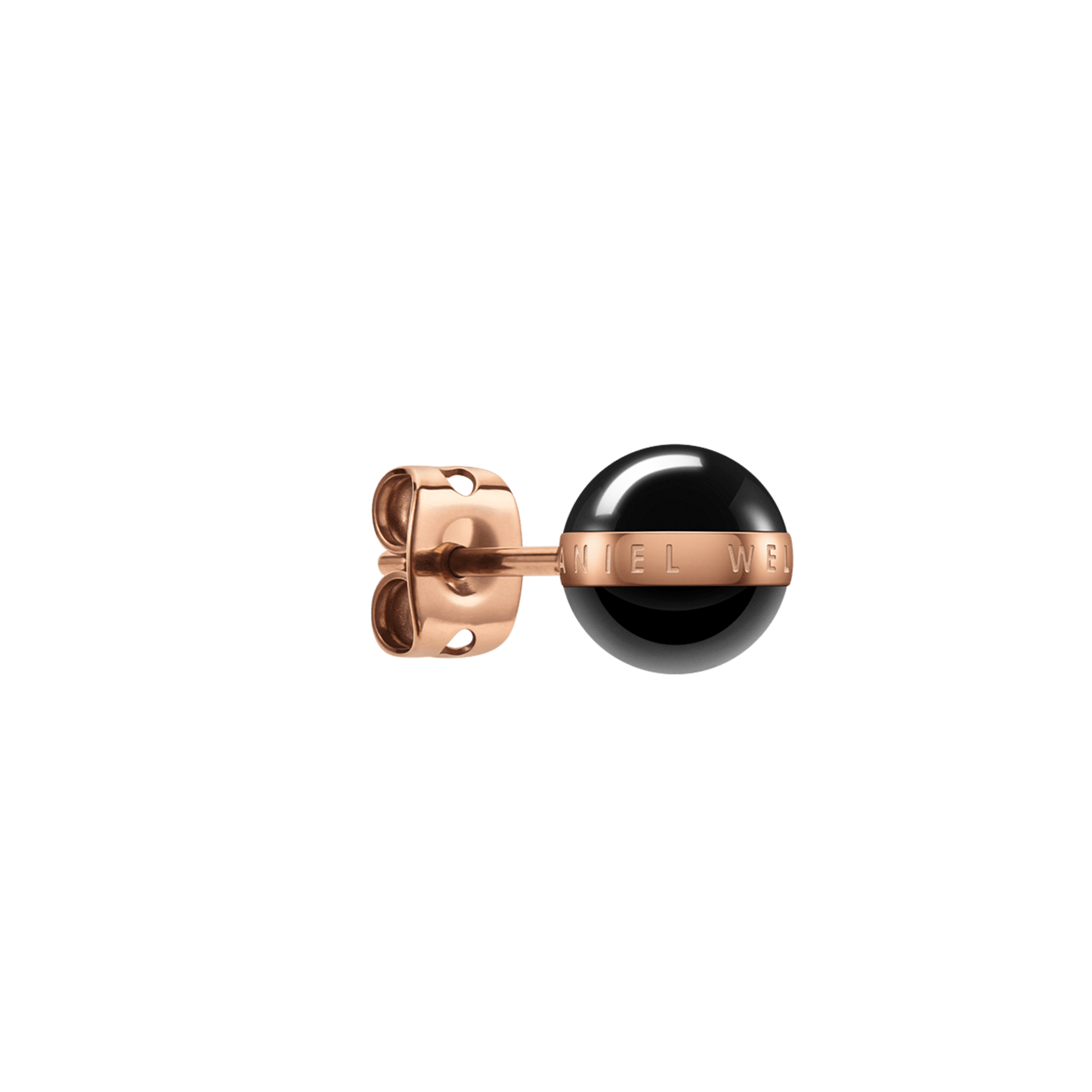 Aspiration Earrings Rose Gold Black