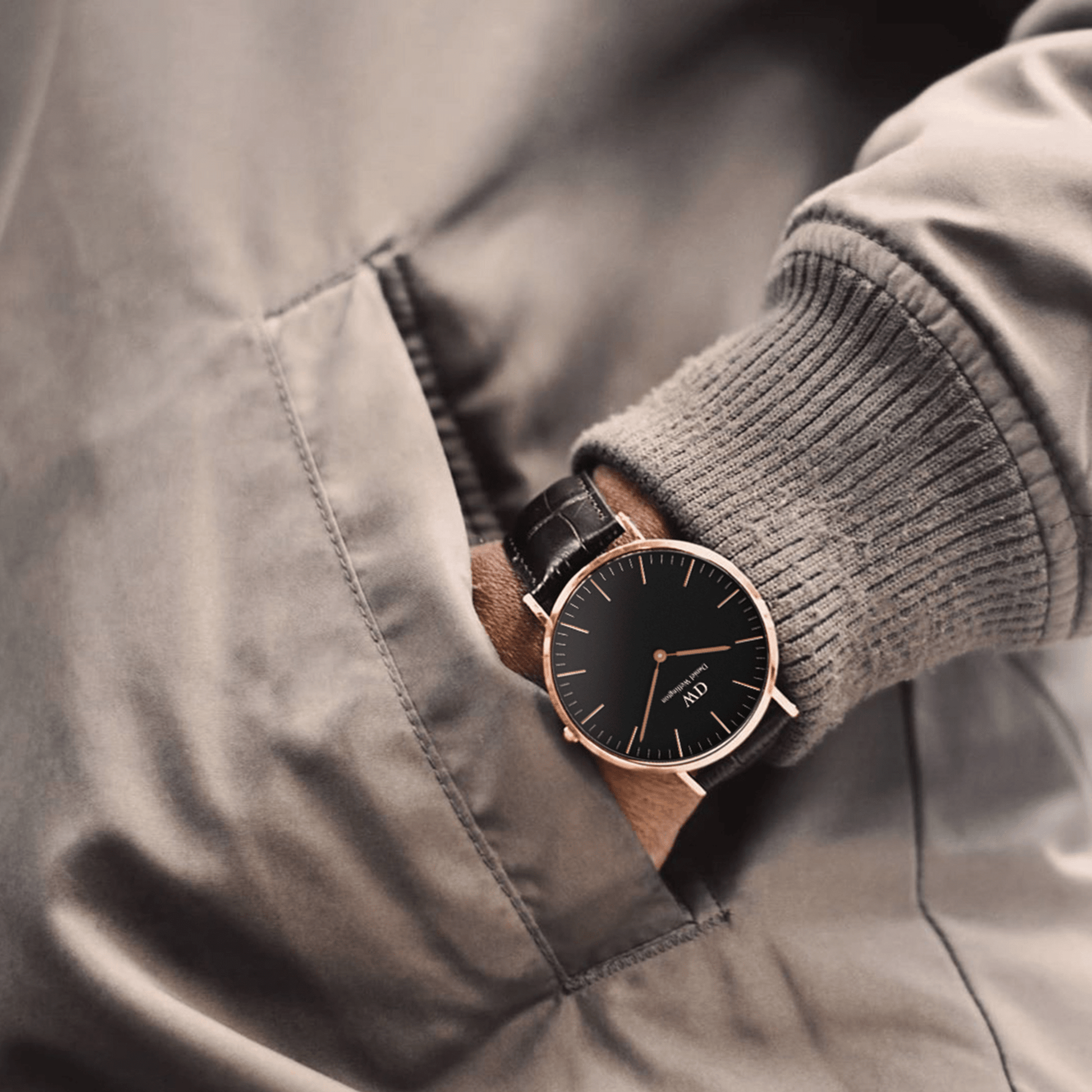 Classic York Black Rose Gold