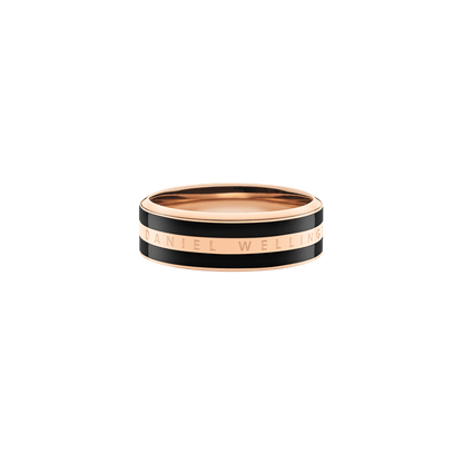 Emalie Ring Rose Gold Black