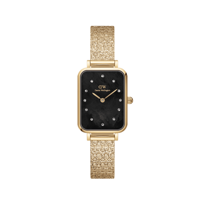 Quadro Lumine Pressed Piano Black MoP Gold