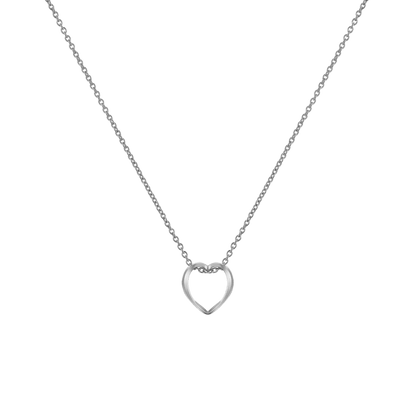 Elan Le Coeur Necklace Silver