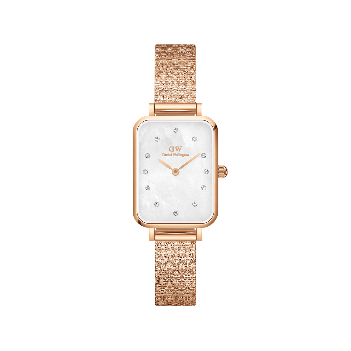 Quadro Lumine Pressed Piano White MoP Rose Gold