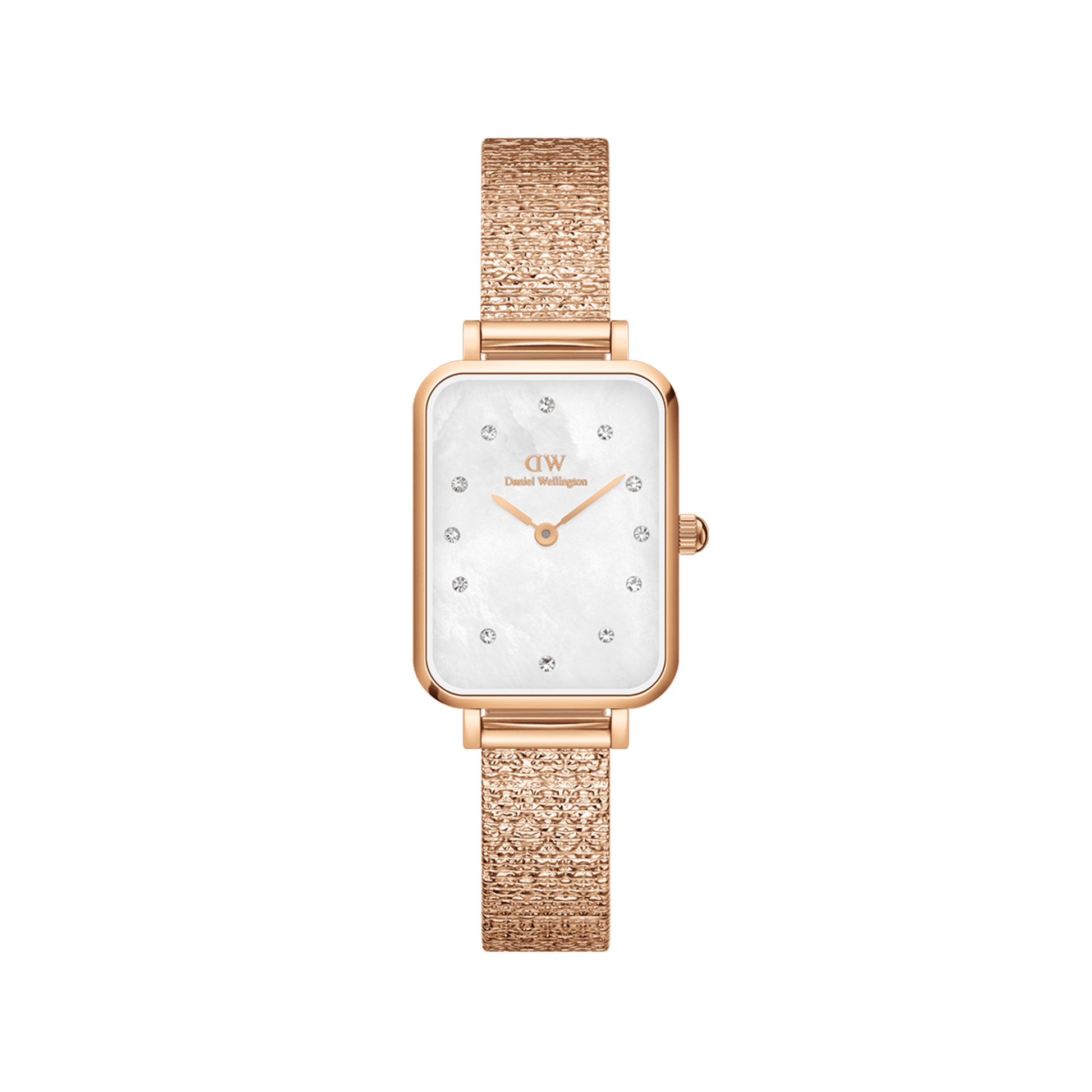 Quadro Lumine Pressed Piano White MoP Rose Gold