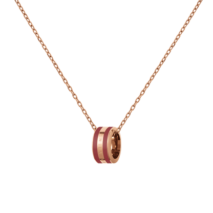 Emalie Necklace Cherry Blush Rose Gold
