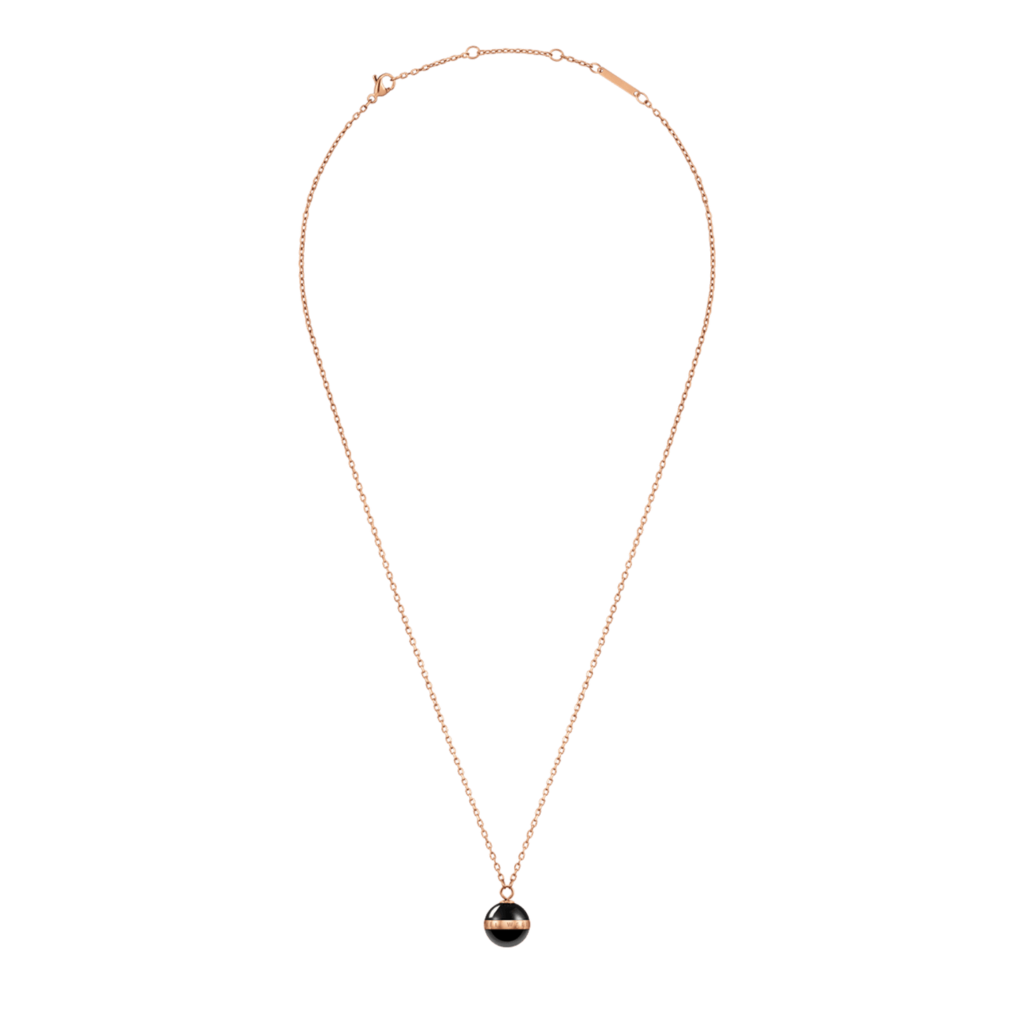 Aspiration Necklace Rose Gold Black