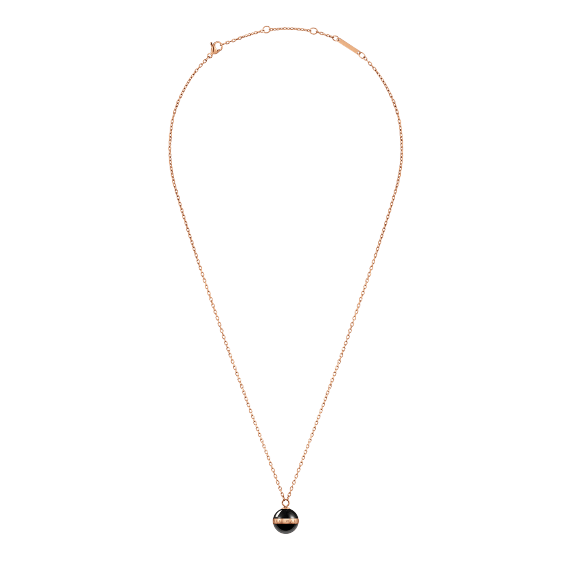 Aspiration Necklace Rose Gold Black
