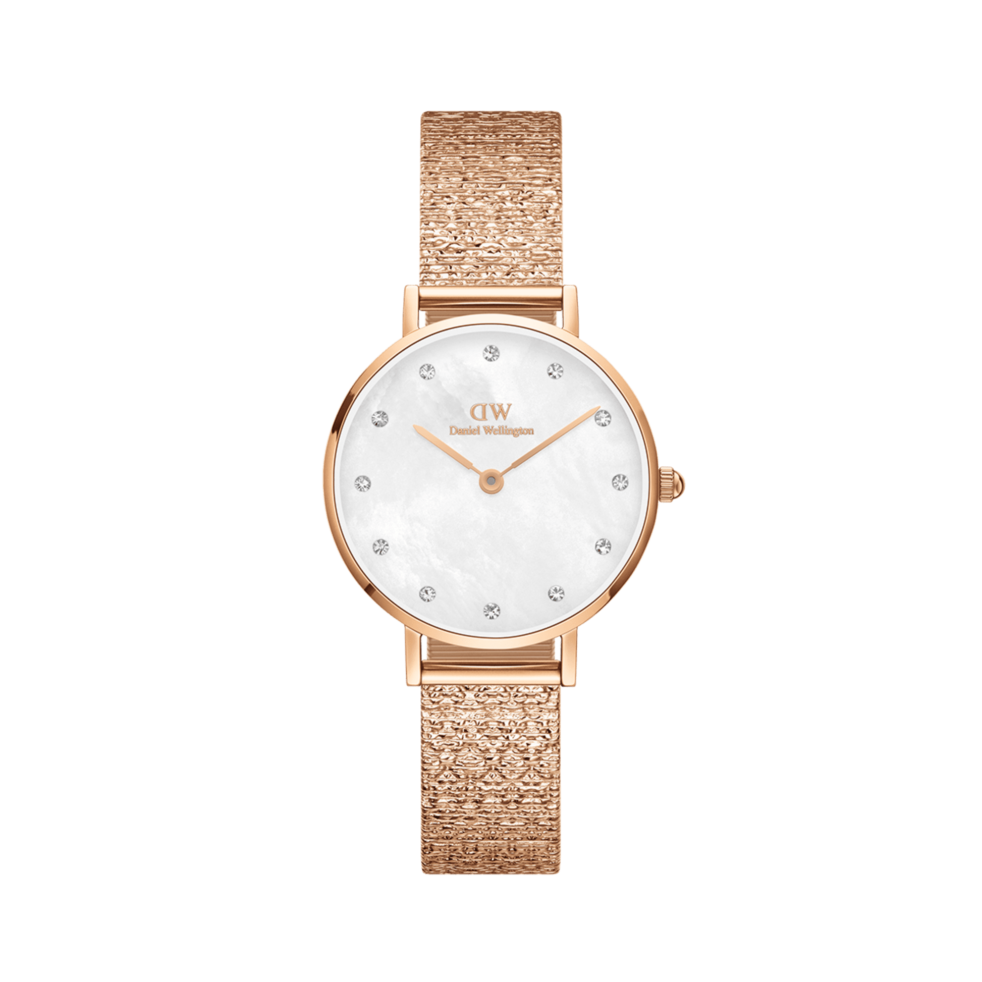 Petite Lumine Pressed Piano White MoP Rose Gold