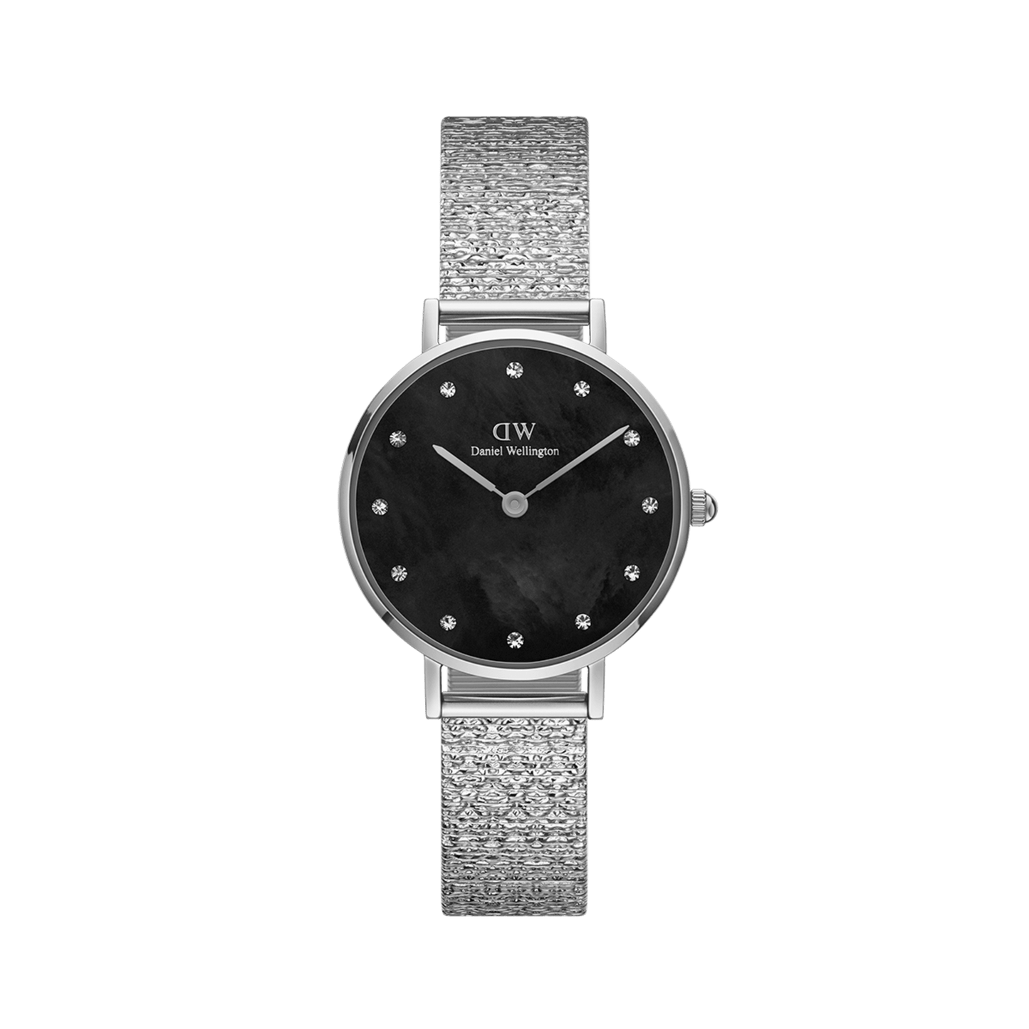 Petite Lumine Pressed Piano Black MoP Silver