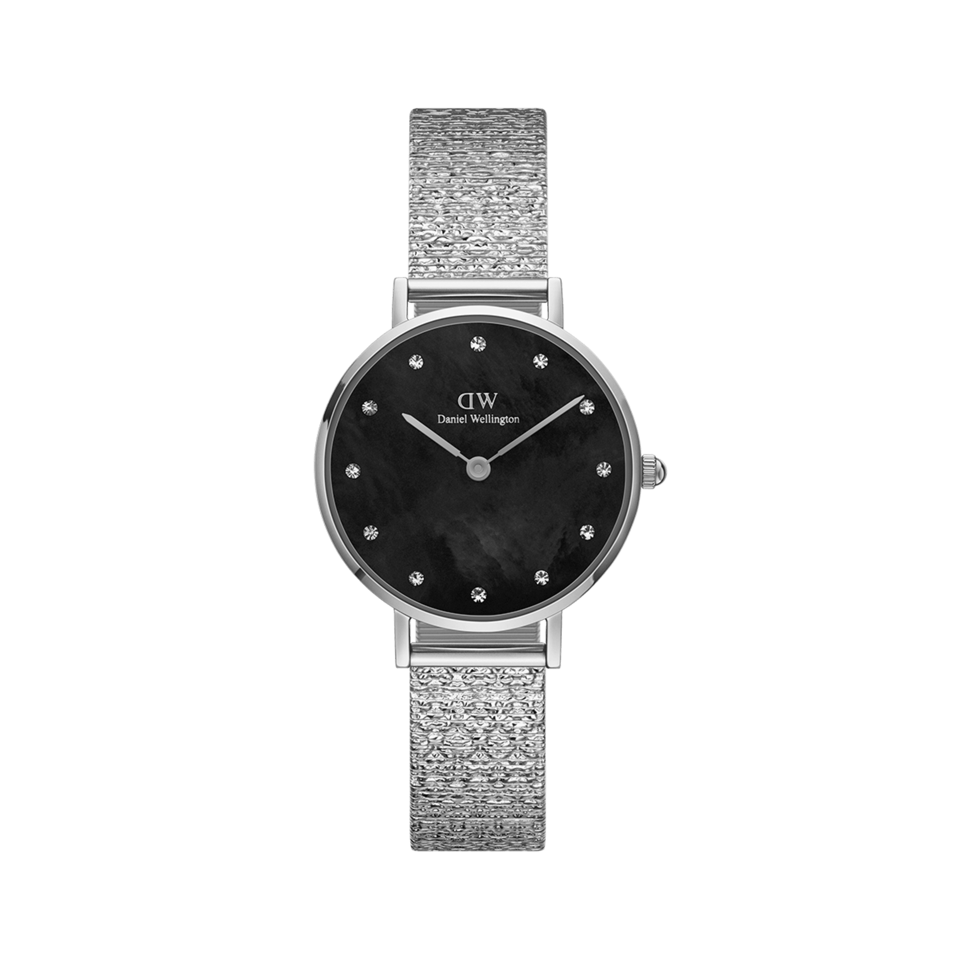 Petite Lumine Pressed Piano Black MoP Silver