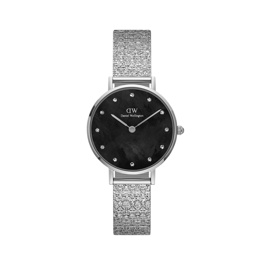 Petite Lumine Pressed Piano Black MoP Silver