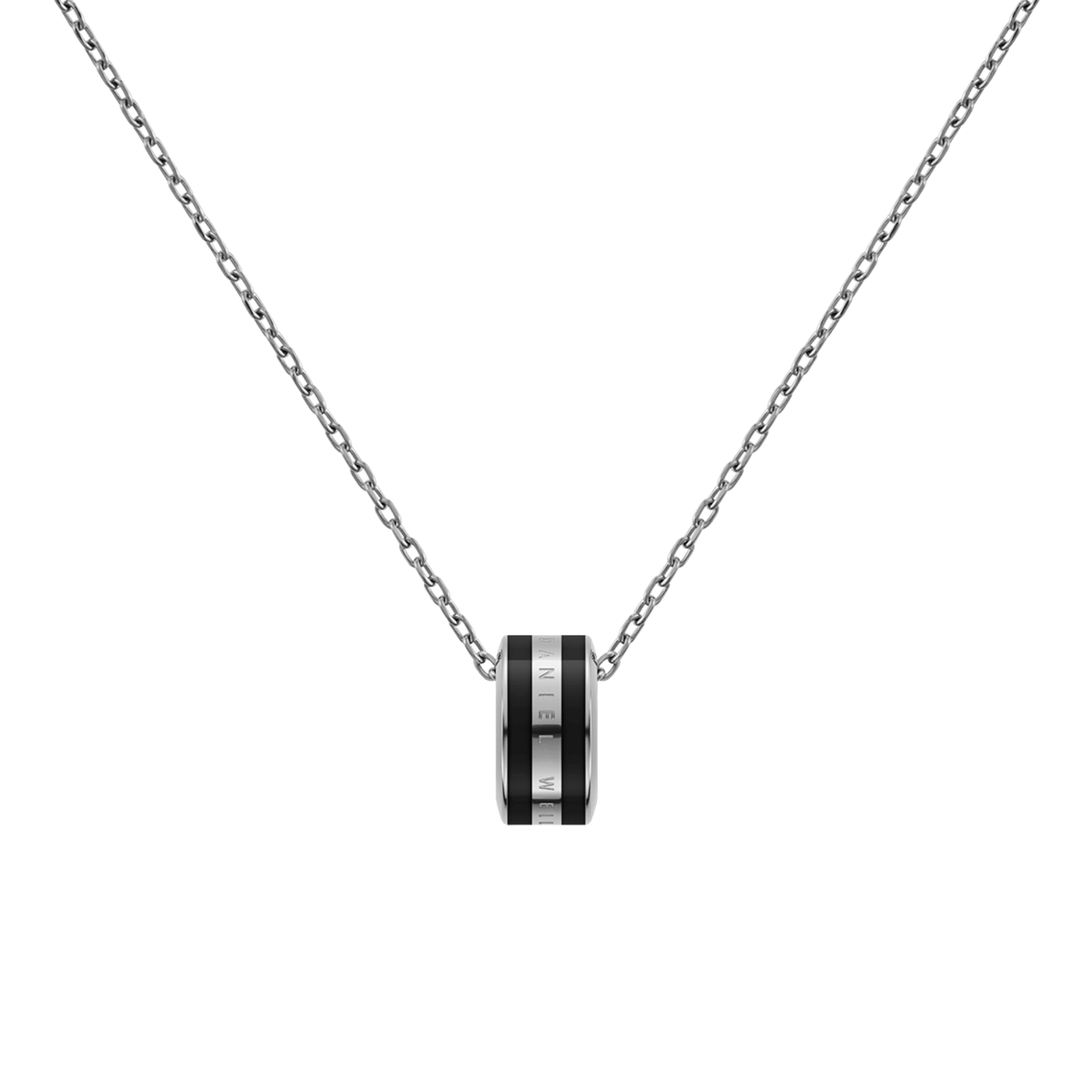 Emalie Necklace Silver Black