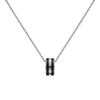 Emalie Necklace Silver Black