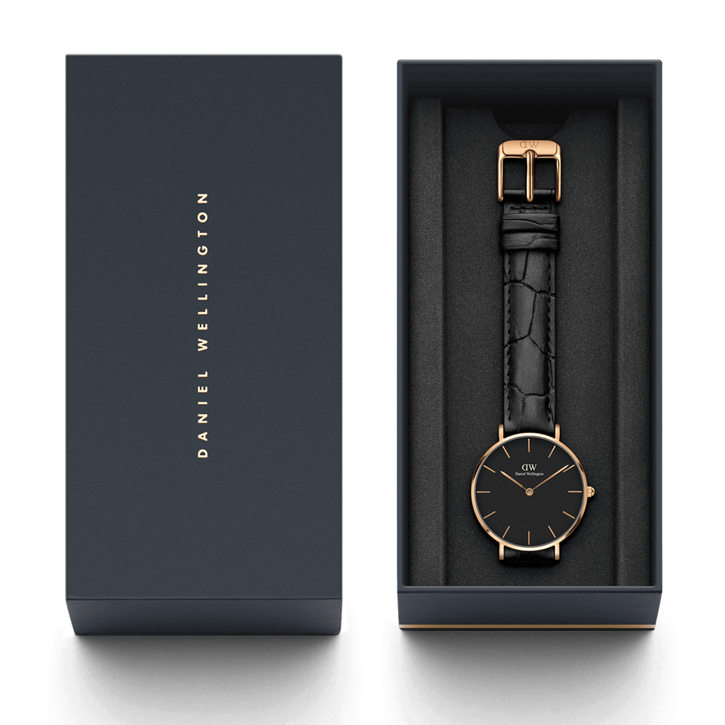 Petite Reading Black Rose Gold