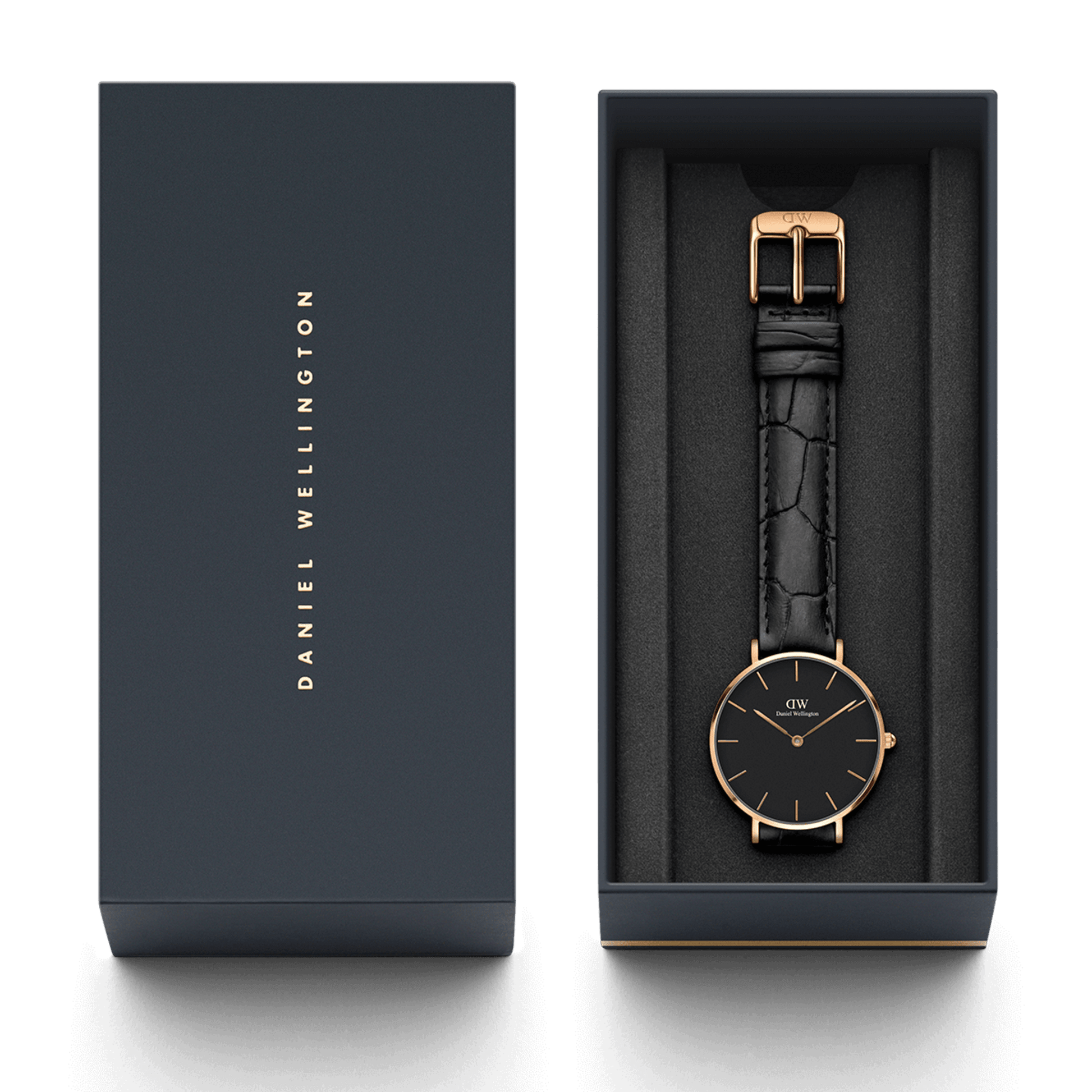 Petite Reading Black Rose Gold
