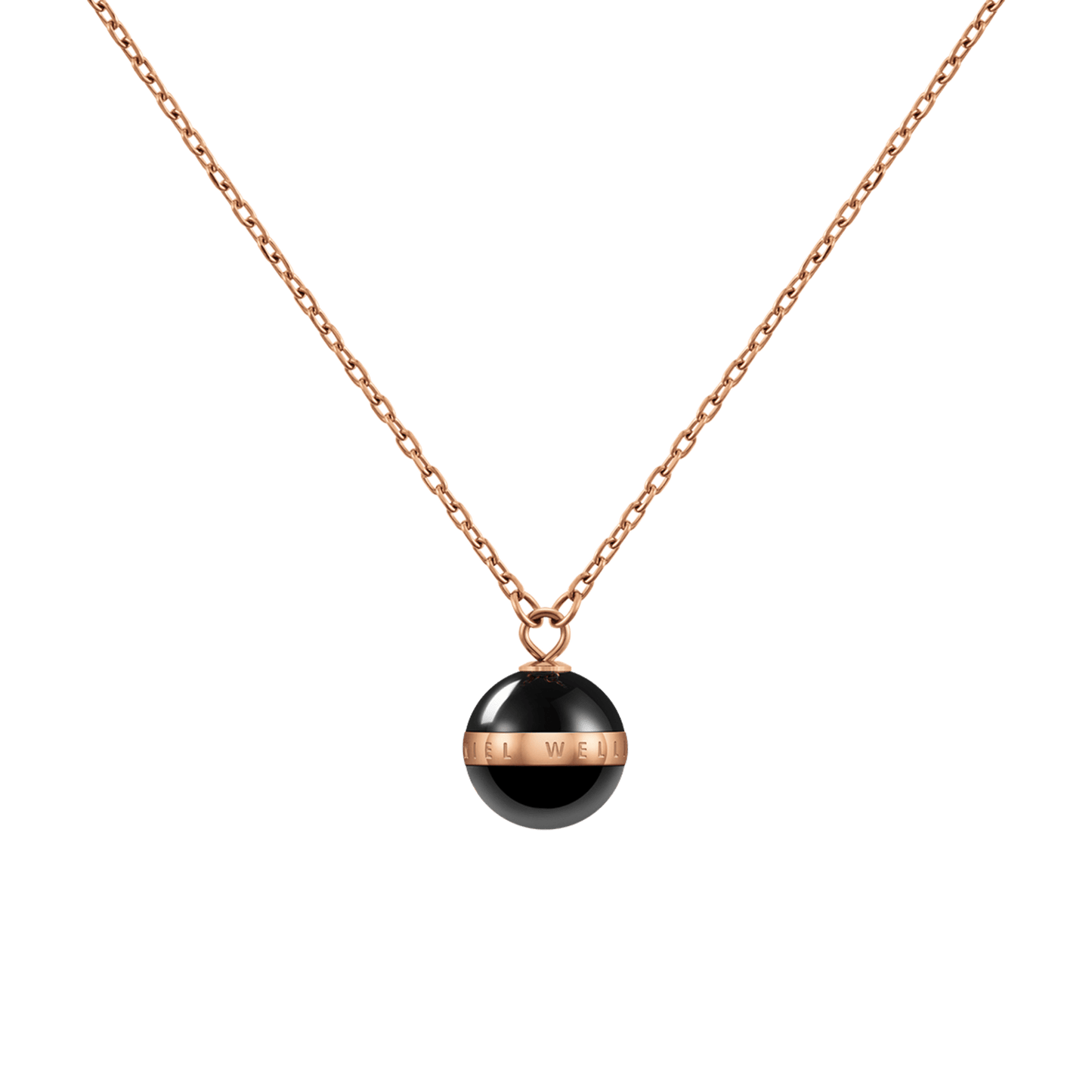 Aspiration Necklace Rose Gold Black