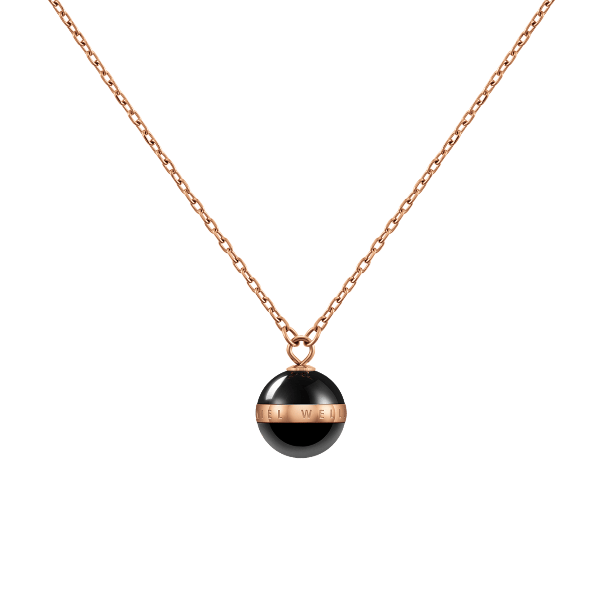 Aspiration Necklace Rose Gold Black