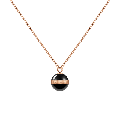 Aspiration Necklace Rose Gold Black