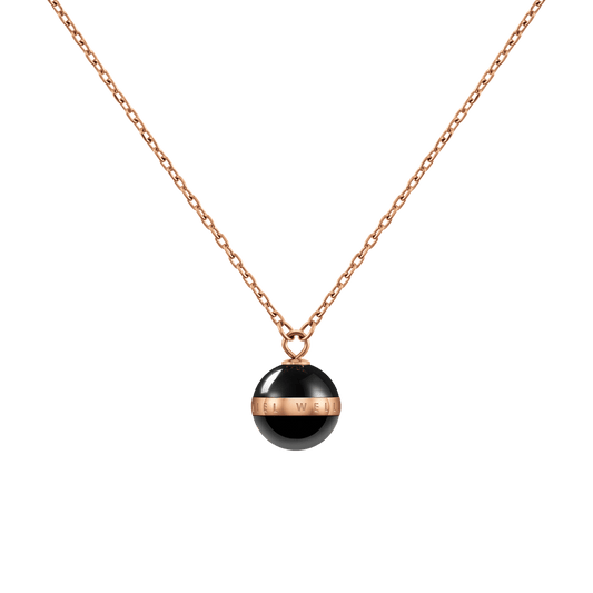 Aspiration Necklace Rose Gold Black