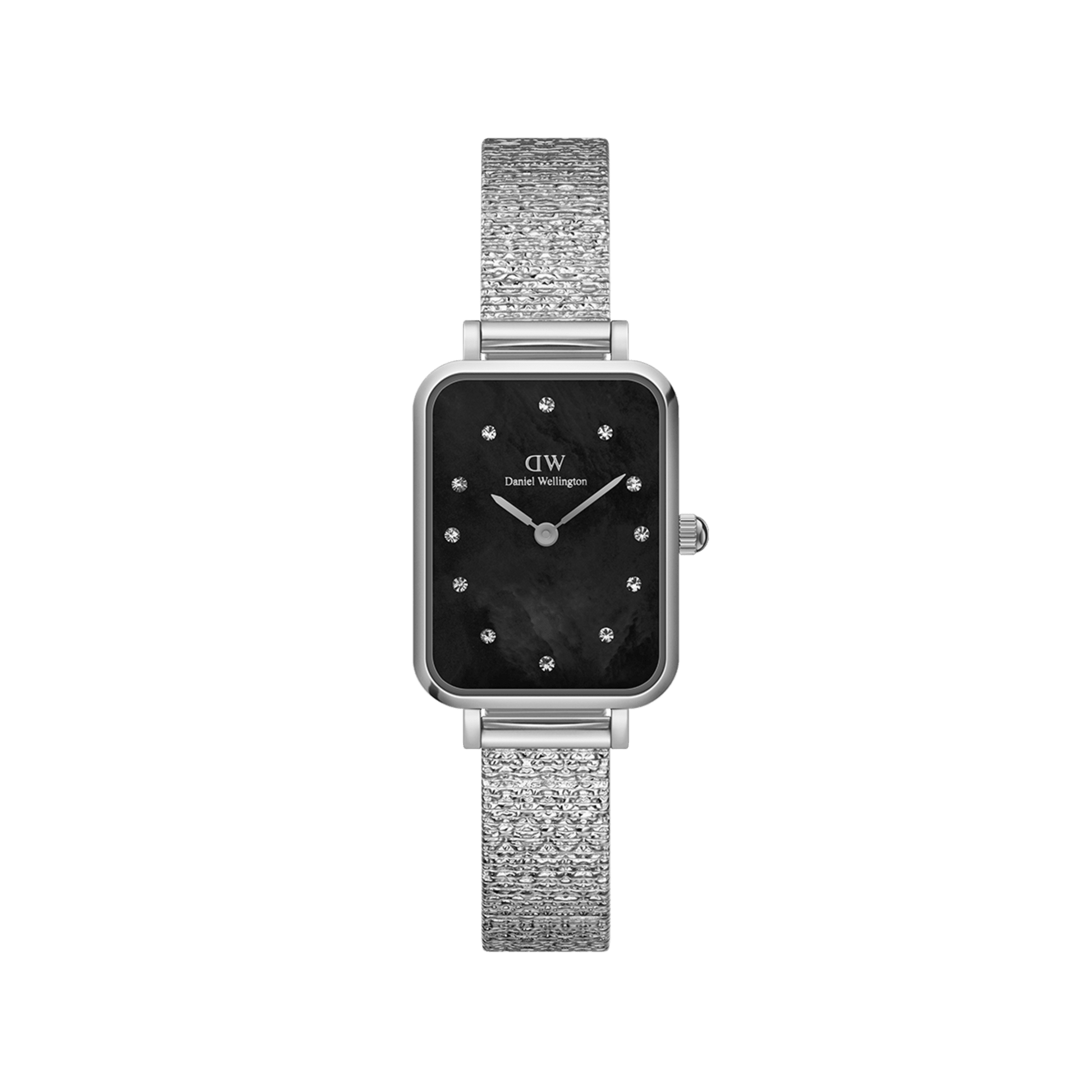 Quadro Lumine Pressed Piano Black MoP Silver