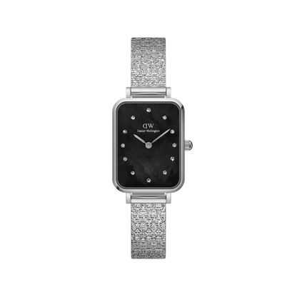 Quadro Lumine Pressed Piano Black MoP Silver