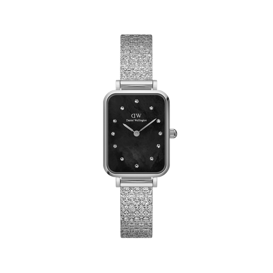 Quadro Lumine Pressed Piano Black MoP Silver