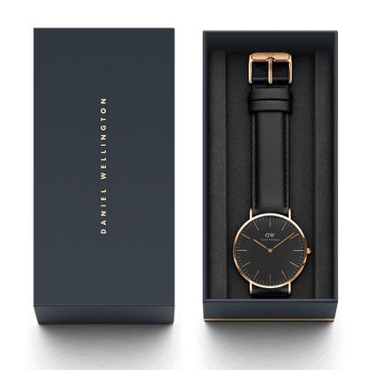 Classic Sheffield Black Rose Gold