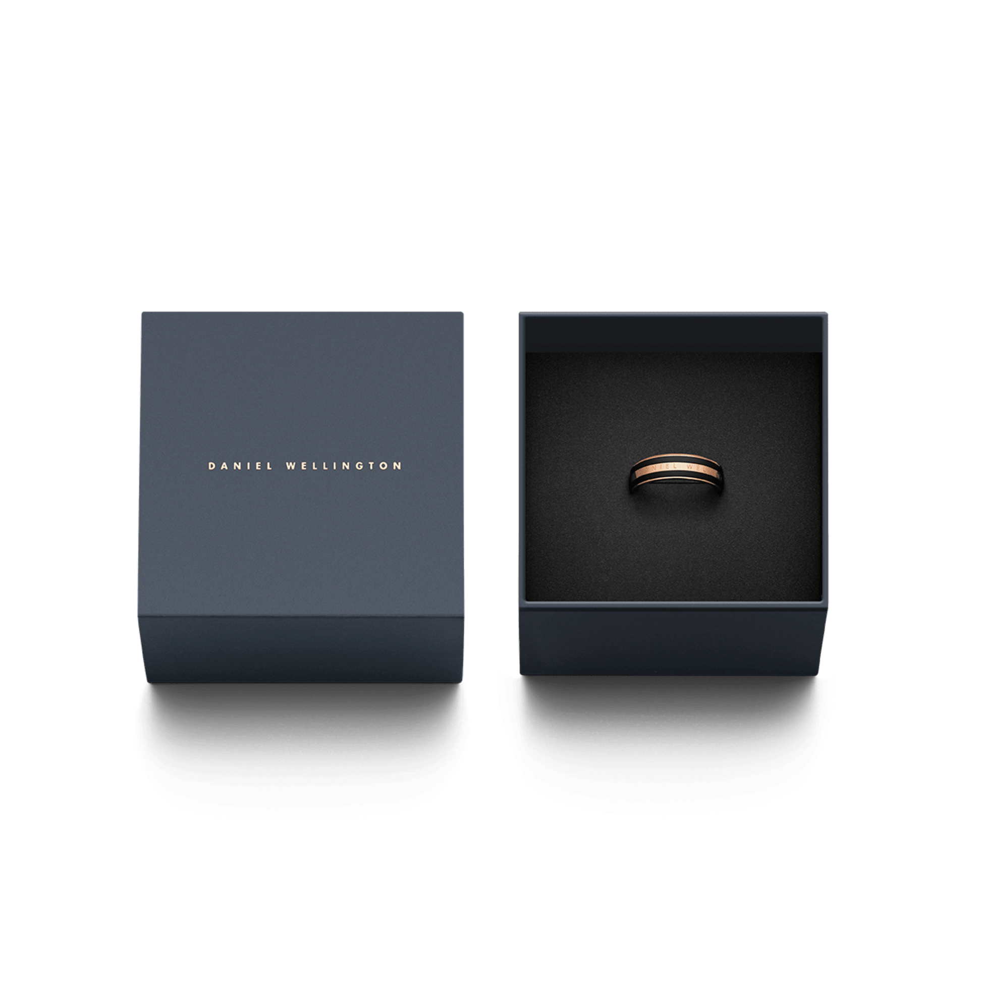 Emalie Ring Rose Gold Black