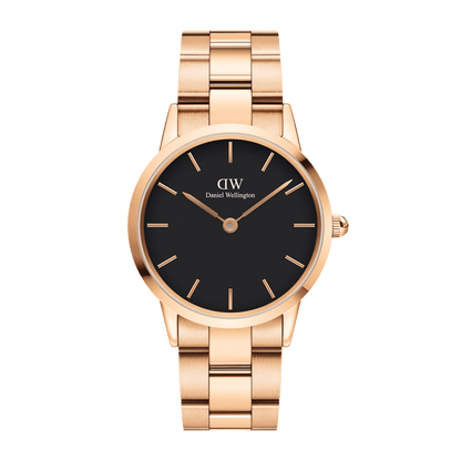Iconic Link Black Rose Gold