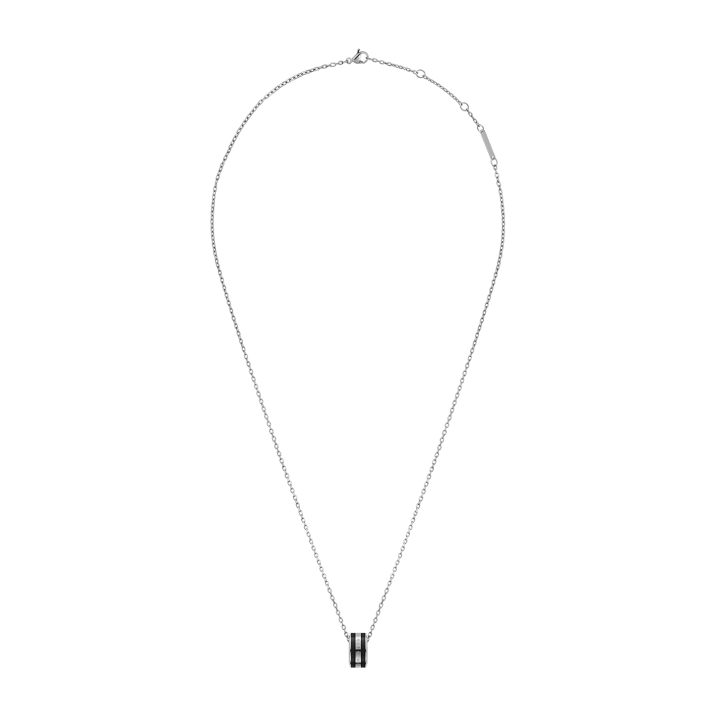 Emalie Necklace Silver Black