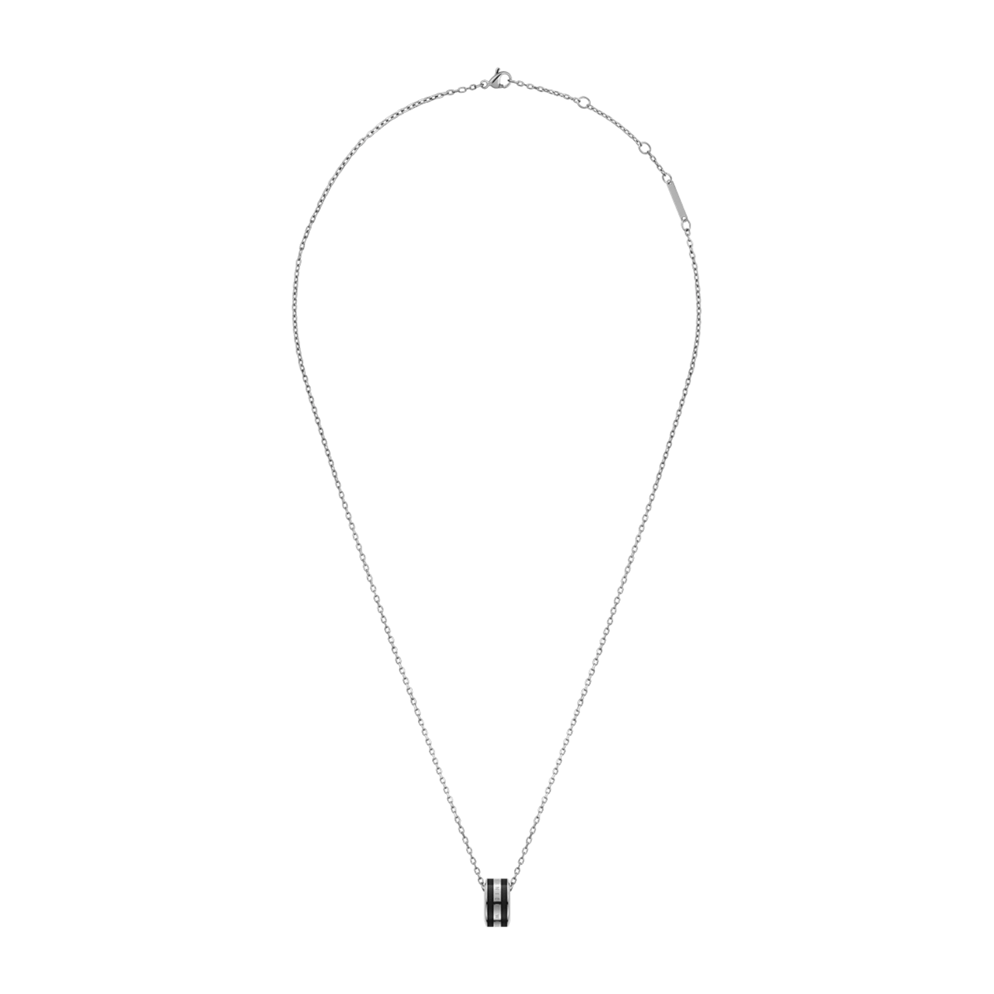 Emalie Necklace Silver Black