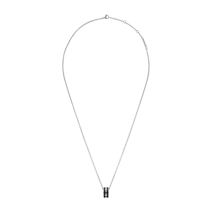 Emalie Necklace Silver Black