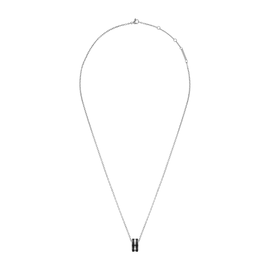 Emalie Necklace Silver Black