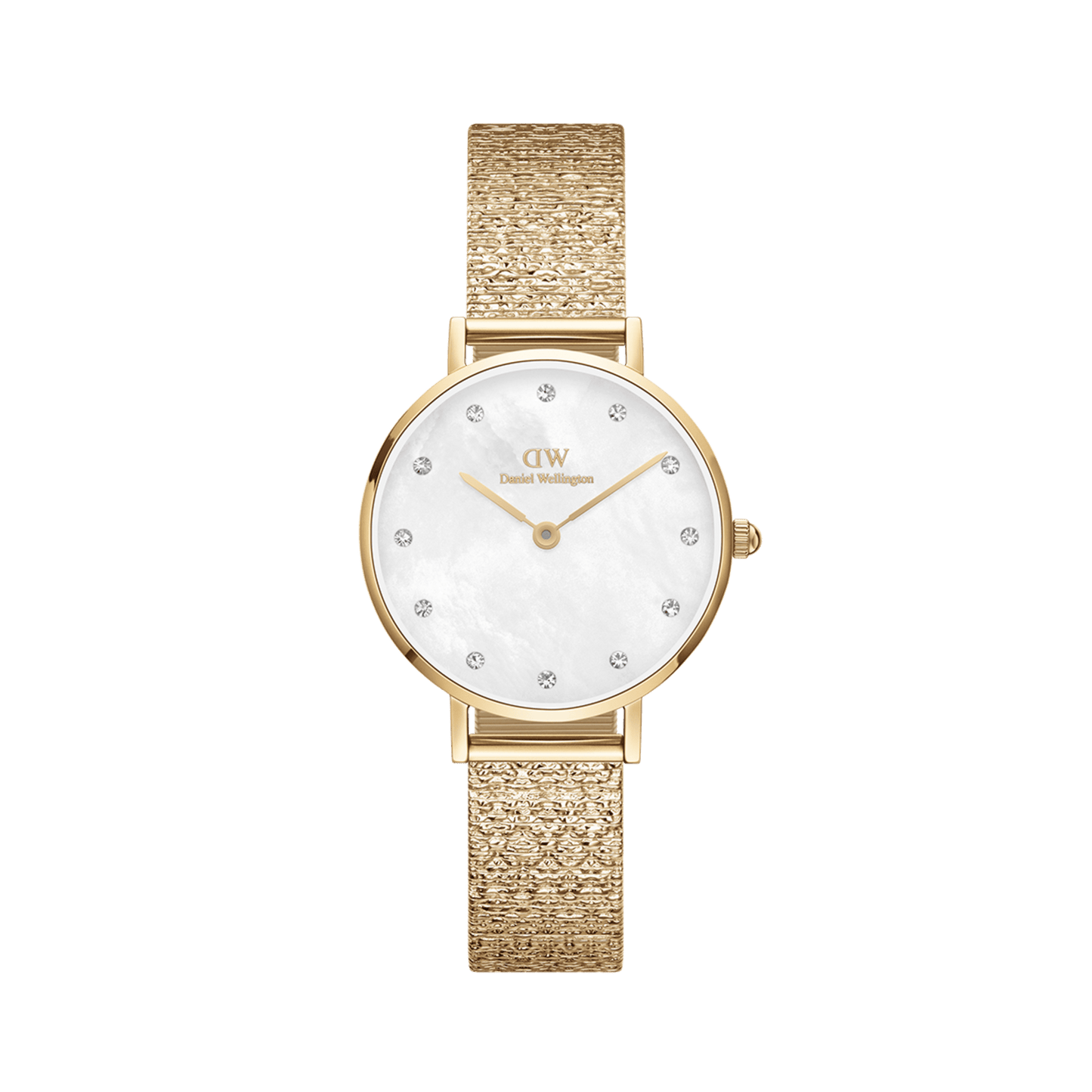 Petite Lumine Pressed Piano White MoP Gold