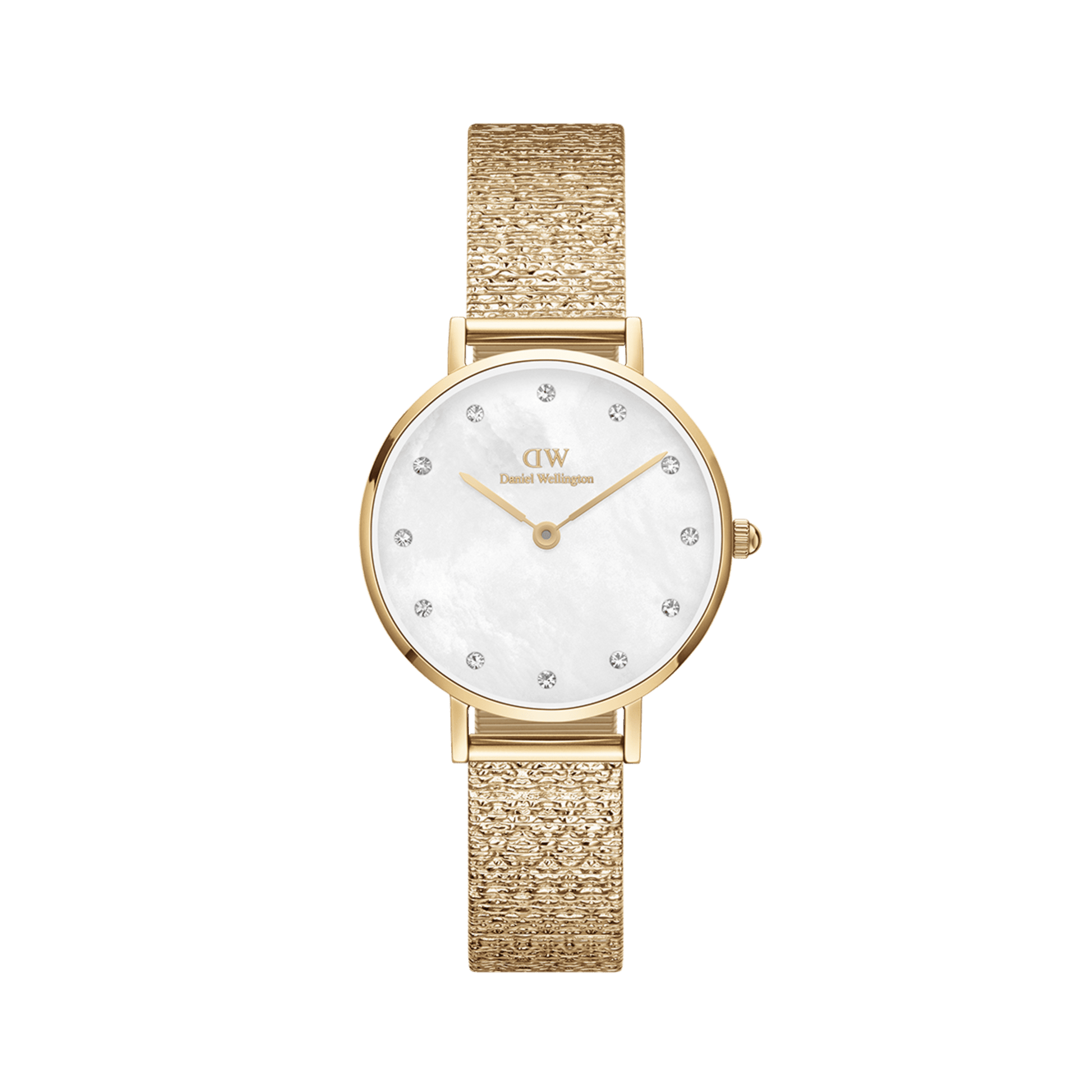 Petite Lumine Pressed Piano White MoP Gold