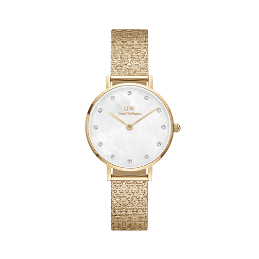 Petite Lumine Pressed Piano White MoP Gold