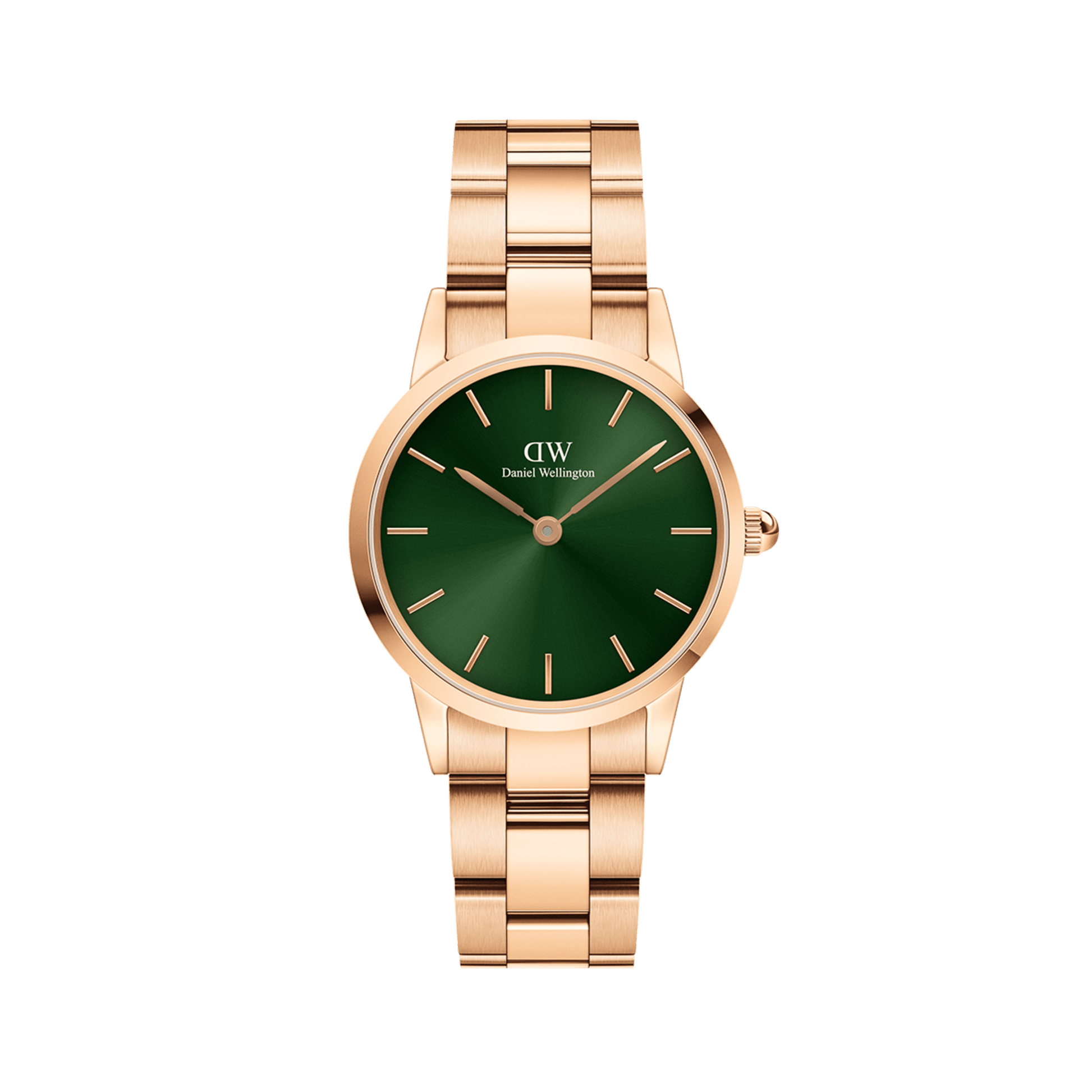 Iconic Link Emerald Green Rose Gold