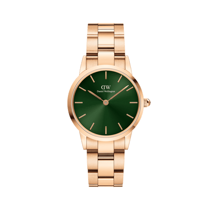 Iconic Link Emerald Green Rose Gold