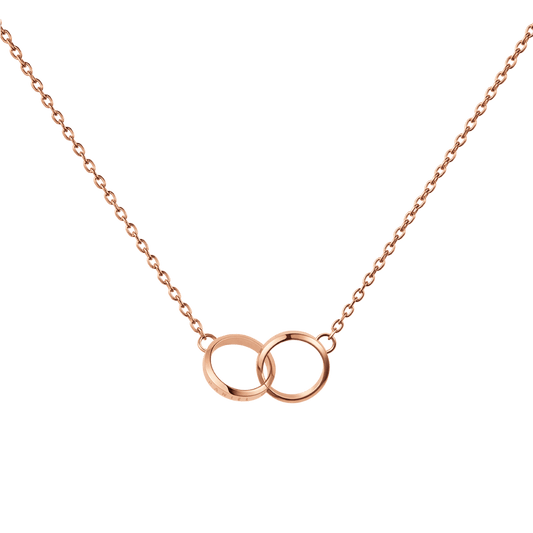Elan Unity Necklace Rose Gold