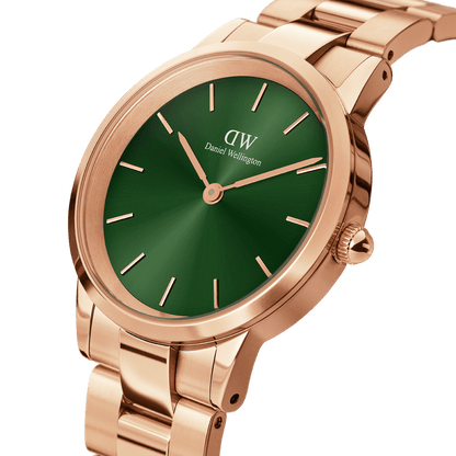 Iconic Link Emerald Green Rose Gold