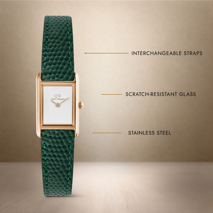 Bound Mini Green Lizard Rose Gold